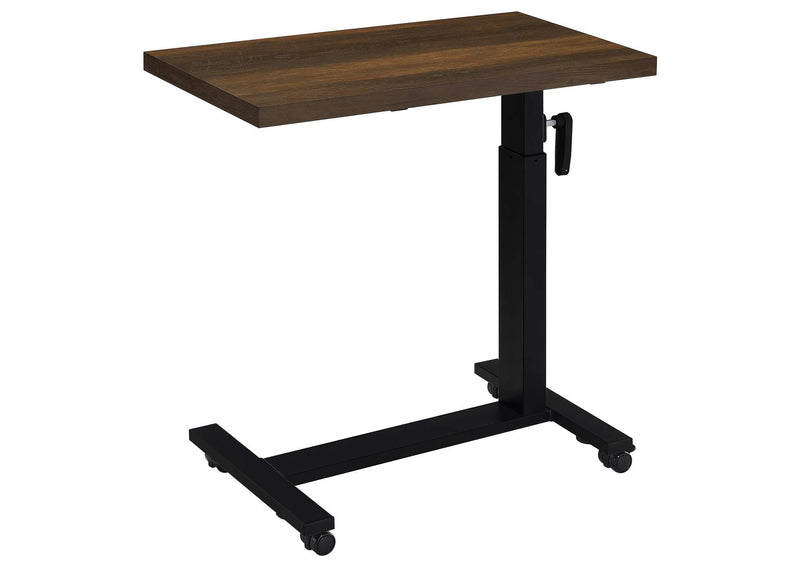315886 Westpark Height Adjustable Mobile Bedroom C-Table Dark Pine
