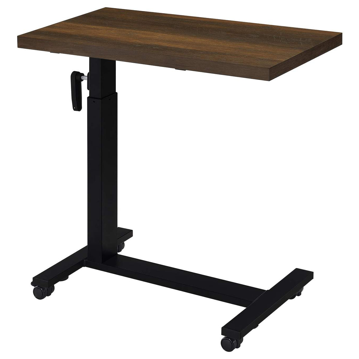 315886 Westpark Height Adjustable Mobile Bedroom C-Table Dark Pine