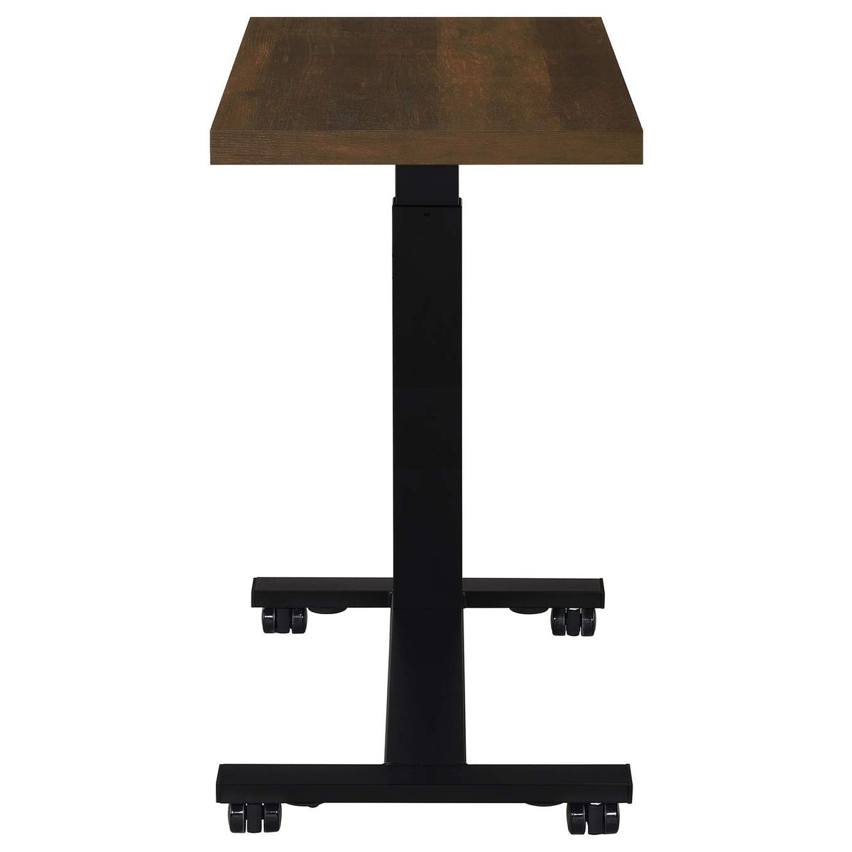315886 Westpark Height Adjustable Mobile Bedroom C-Table Dark Pine