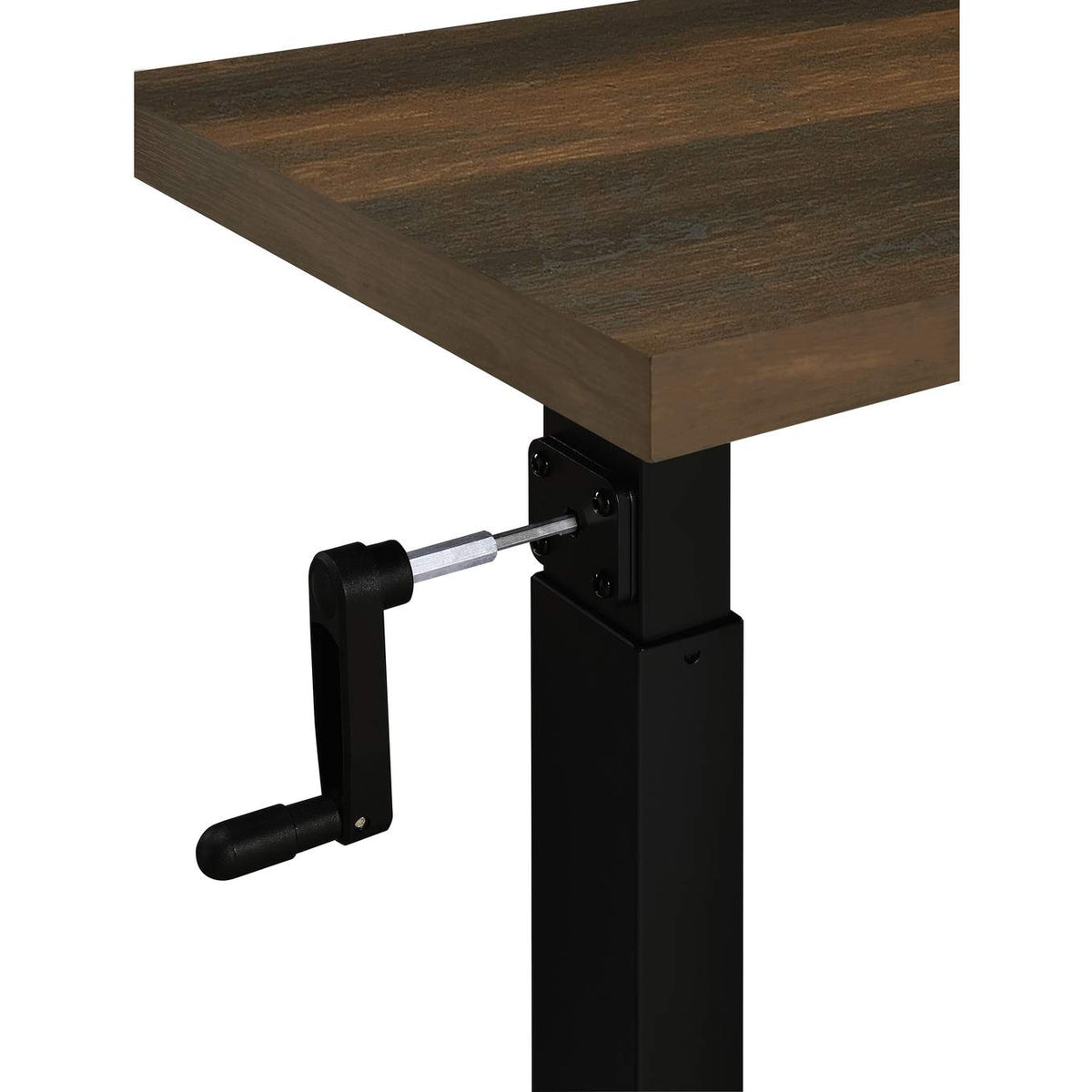 315886 Westpark Height Adjustable Mobile Bedroom C-Table Dark Pine