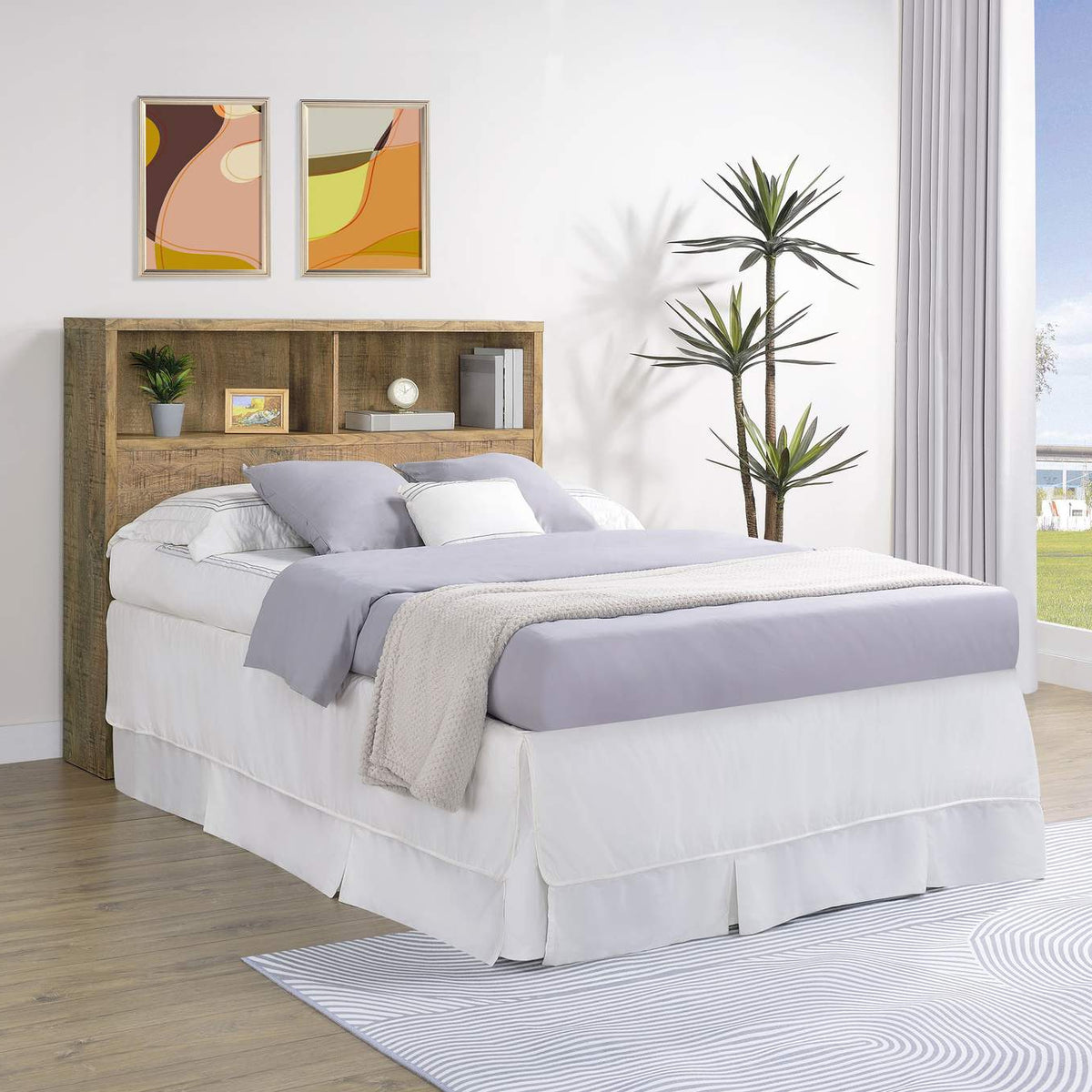 315901F Westpark 49-inch Full Bookcase Headboard Mango