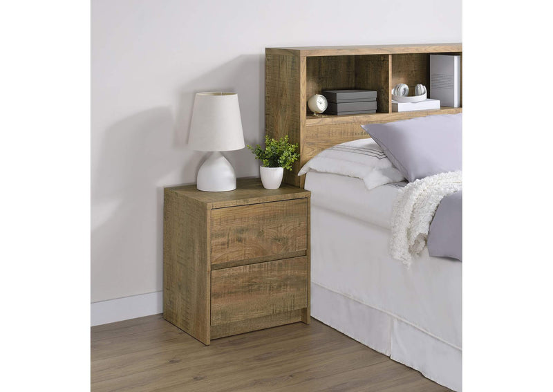 315902 Westpark 2-drawer Nightstand LED Lights and USB Mango