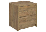 315902 Westpark 2-drawer Nightstand LED Lights and USB Mango
