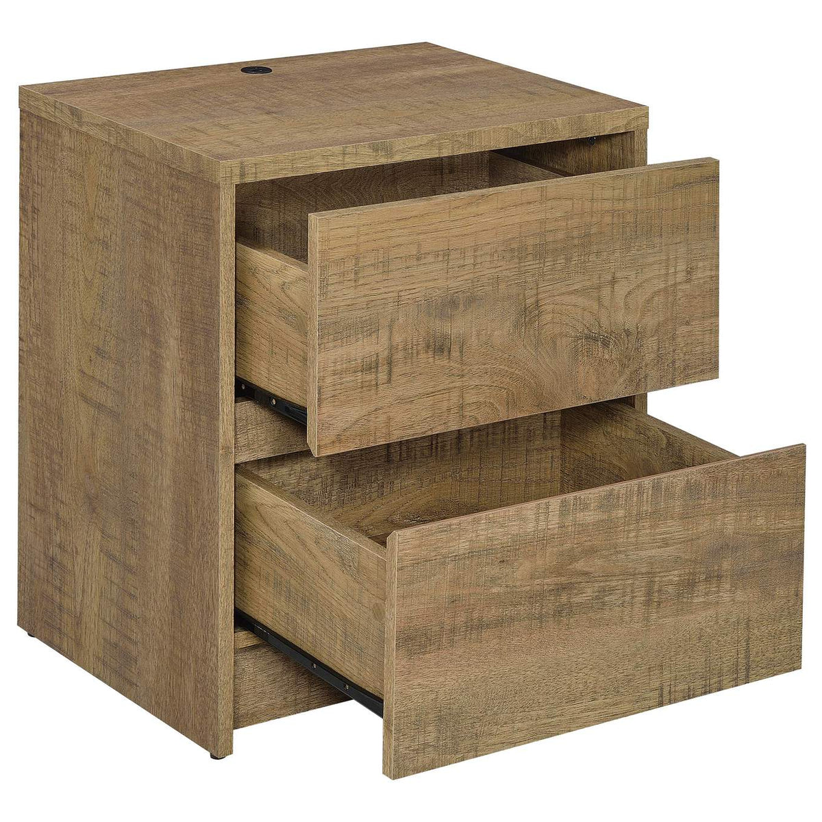 315902 Westpark 2-drawer Nightstand LED Lights and USB Mango