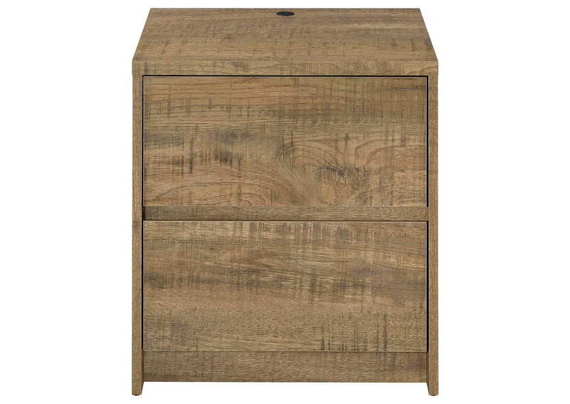 315902 Westpark 2-drawer Nightstand LED Lights and USB Mango