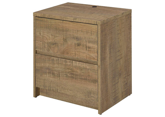315902 Westpark 2-drawer Nightstand LED Lights and USB Mango