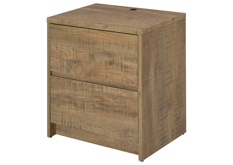 315902 Westpark 2-drawer Nightstand LED Lights and USB Mango