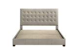 315911TANKE Medley Genuine Leather Eastern King Platform Bed Tan