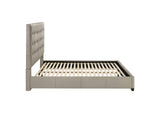 315911TANKE Medley Genuine Leather Eastern King Platform Bed Tan