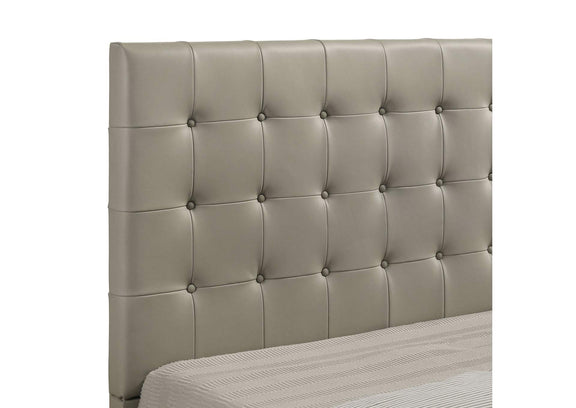 315911TANKE Medley Genuine Leather Eastern King Platform Bed Tan