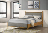 315914F Mason 46-inch Full Panel Platform Bed Grey and Light Brown