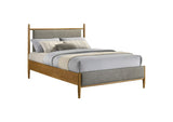 315914F Mason 46-inch Full Panel Platform Bed Grey and Light Brown