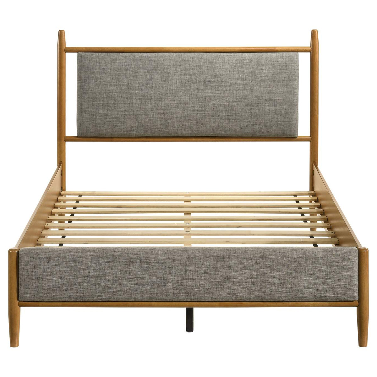 315914F Mason 46-inch Full Panel Platform Bed Grey and Light Brown