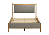 315914F Mason 46-inch Full Panel Platform Bed Grey and Light Brown
