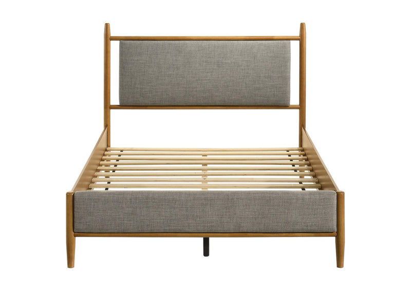 315914F Mason 46-inch Full Panel Platform Bed Grey and Light Brown