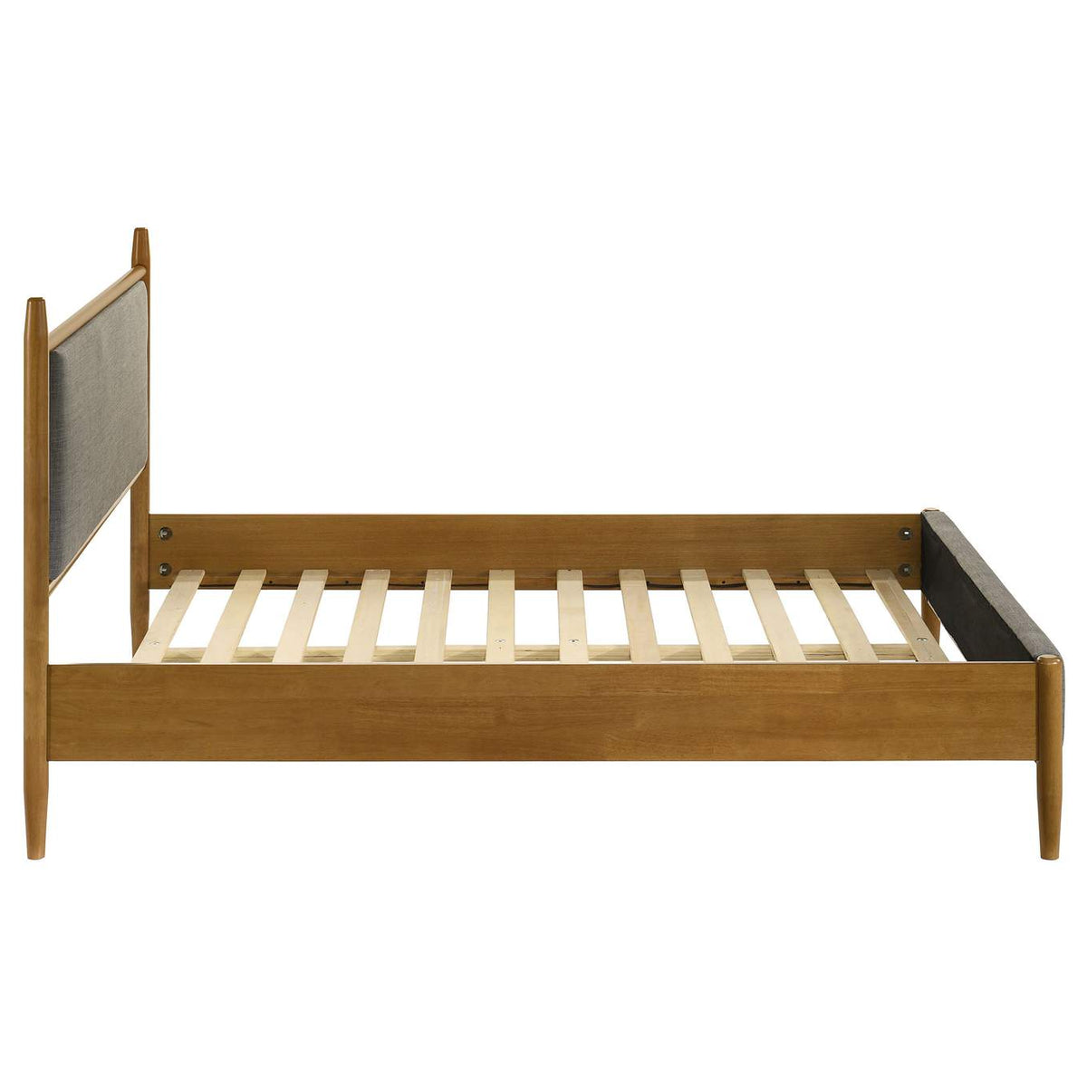 315914F Mason 46-inch Full Panel Platform Bed Grey and Light Brown