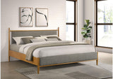 315914KE Mason 46-inch Eastern King Panel Platform Bed Light Brown