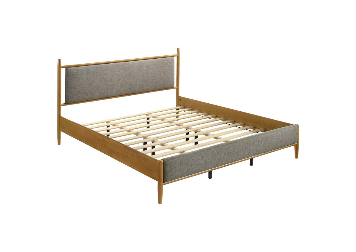 315914KE Mason 46-inch Eastern King Panel Platform Bed Light Brown