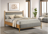 315914Q Mason 46-inch Queen Panel Platform Bed Grey and Light Brown