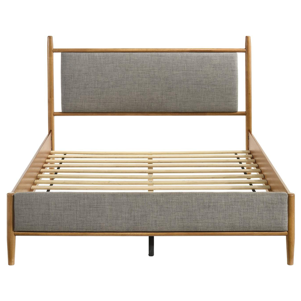 315914Q Mason 46-inch Queen Panel Platform Bed Grey and Light Brown