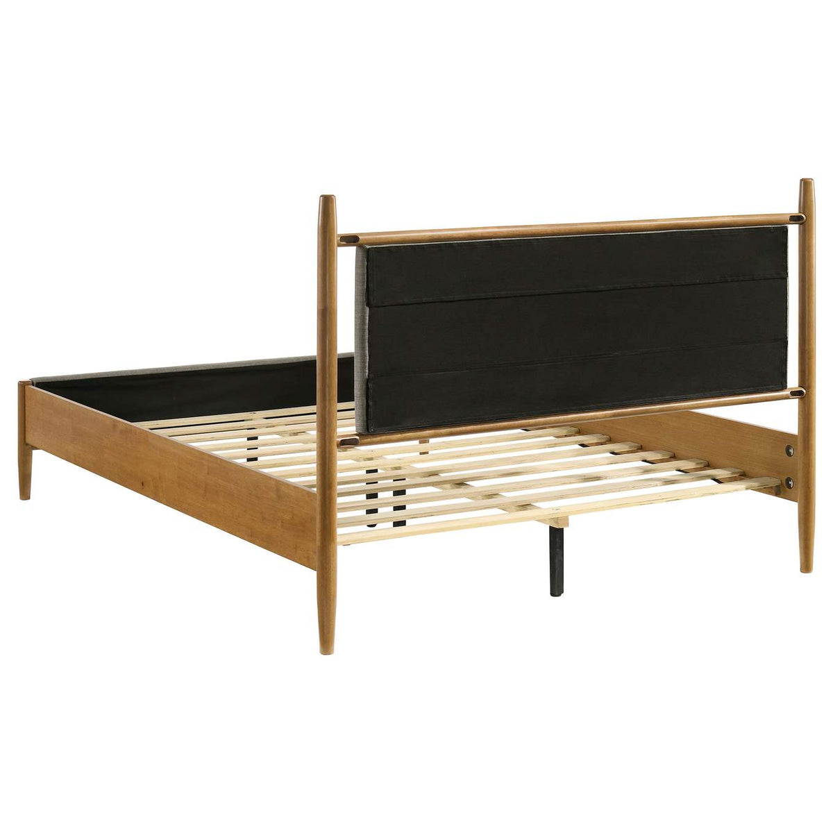 315914Q Mason 46-inch Queen Panel Platform Bed Grey and Light Brown