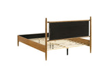 315914Q Mason 46-inch Queen Panel Platform Bed Grey and Light Brown