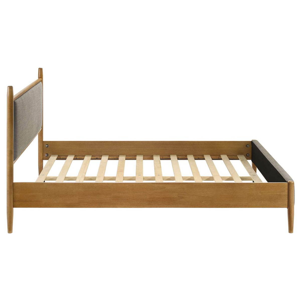 315914Q Mason 46-inch Queen Panel Platform Bed Grey and Light Brown