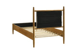 315914T Mason 46-inch Twin Panel Platform Bed Grey and Light Brown