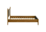 315914T Mason 46-inch Twin Panel Platform Bed Grey and Light Brown