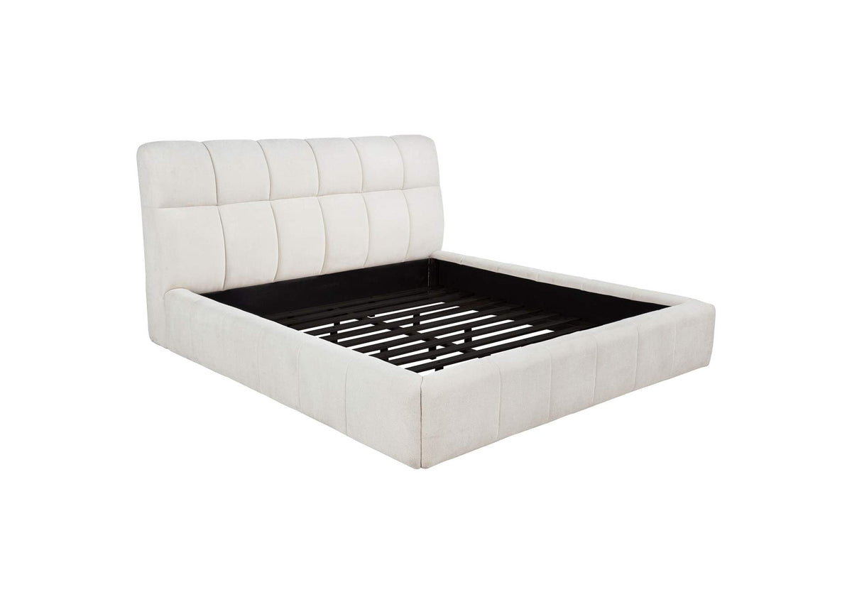 315917CRMKE Nollet 48-inch Upholstered Eastern King Platform Bed Cream
