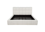 315917CRMKE Nollet 48-inch Upholstered Eastern King Platform Bed Cream