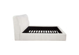 315917CRMKE Nollet 48-inch Upholstered Eastern King Platform Bed Cream