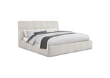 315917CRMKW Nollet 48-inch Upholstered California King Platform Bed Cream