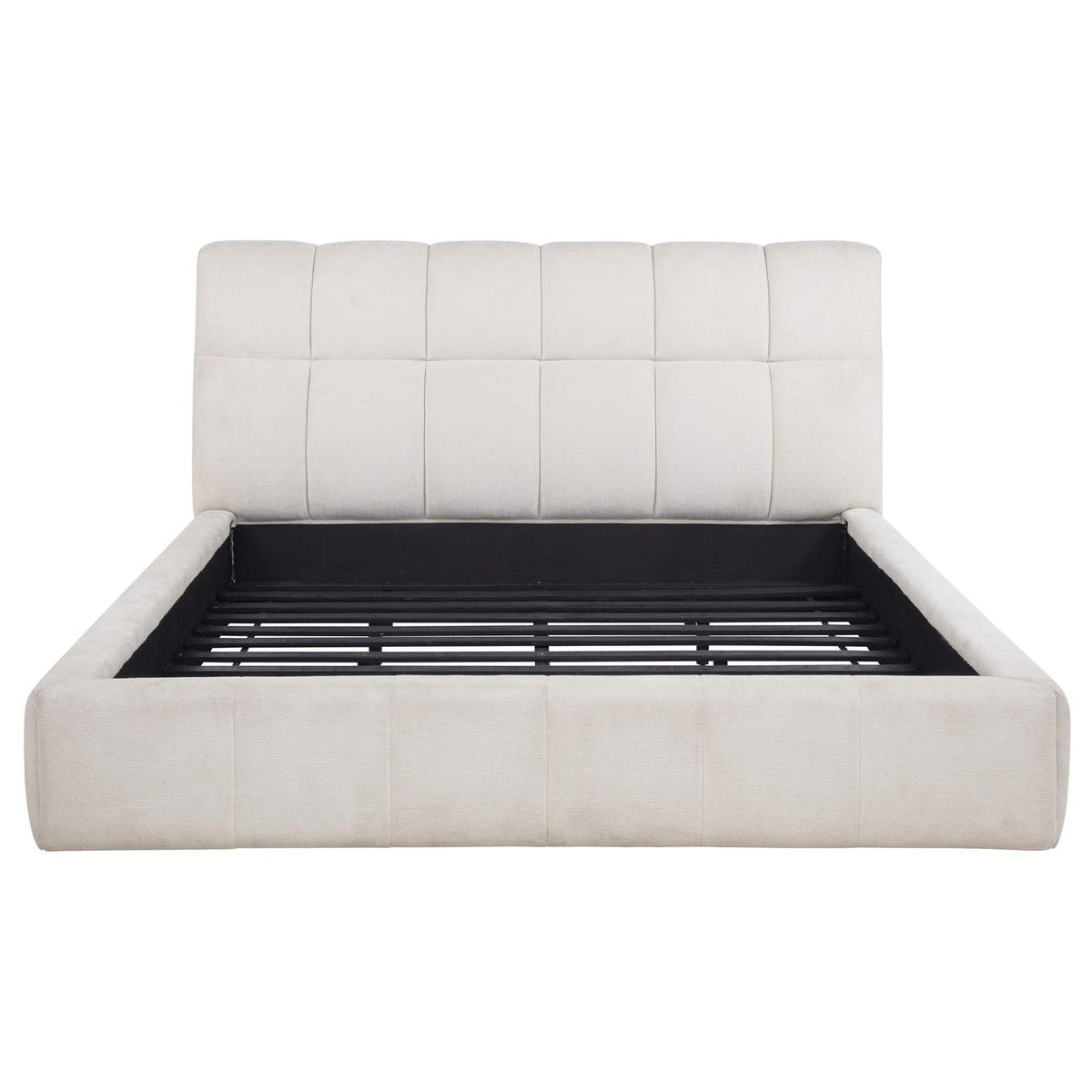 315917CRMKW Nollet 48-inch Upholstered California King Platform Bed Cream