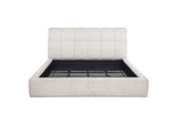 315917CRMKW Nollet 48-inch Upholstered California King Platform Bed Cream
