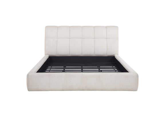 315917CRMKW Nollet 48-inch Upholstered California King Platform Bed Cream