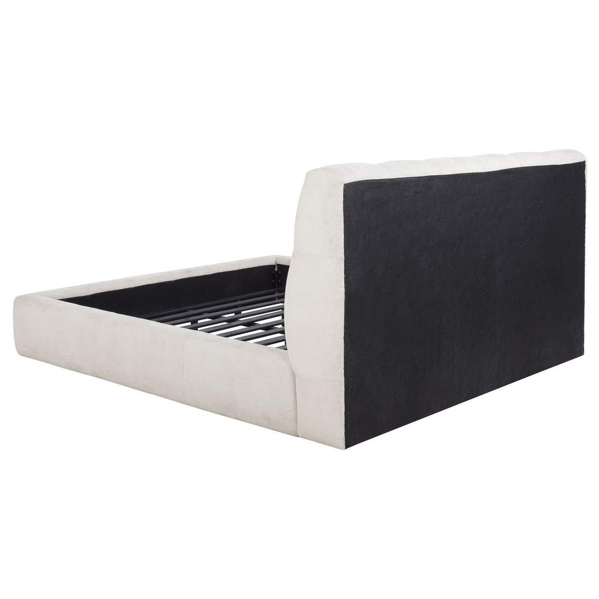 315917CRMKW Nollet 48-inch Upholstered California King Platform Bed Cream
