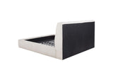 315917CRMKW Nollet 48-inch Upholstered California King Platform Bed Cream