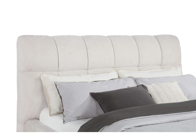 315917CRMKW Nollet 48-inch Upholstered California King Platform Bed Cream