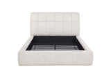 315917CRMQ Nollet 48-inch Upholstered Queen Panel Platform Bed Cream