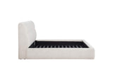 315917CRMQ Nollet 48-inch Upholstered Queen Panel Platform Bed Cream