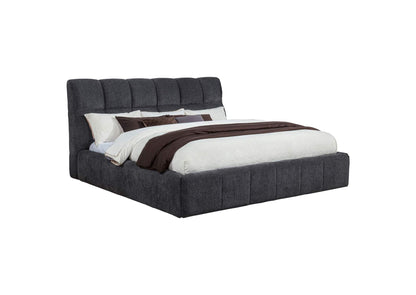 315917GRYKE Nollet 48-inch Upholstered Eastern King Platform Bed Grey