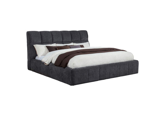 315917GRYKE Nollet 48-inch Upholstered Eastern King Platform Bed Grey