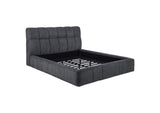315917GRYKE Nollet 48-inch Upholstered Eastern King Platform Bed Grey
