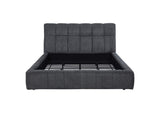 315917GRYKE Nollet 48-inch Upholstered Eastern King Platform Bed Grey
