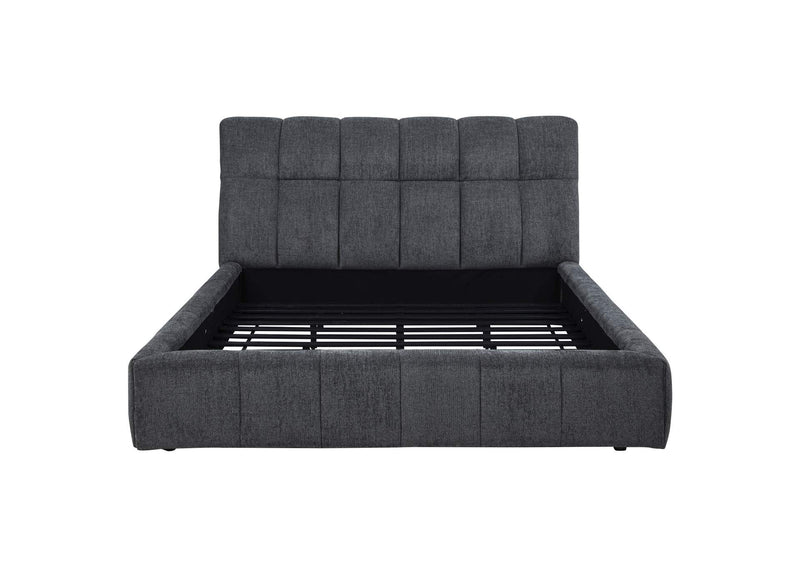 315917GRYKE Nollet 48-inch Upholstered Eastern King Platform Bed Grey