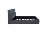 315917GRYKE Nollet 48-inch Upholstered Eastern King Platform Bed Grey