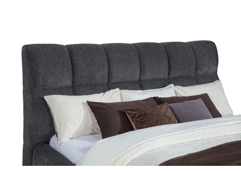 315917GRYKE Nollet 48-inch Upholstered Eastern King Platform Bed Grey