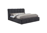 315917GRYKW Nollet 48-inch Upholstered California King Platform Bed Grey