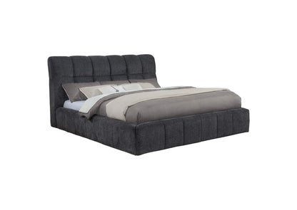 315917GRYKW Nollet 48-inch Upholstered California King Platform Bed Grey